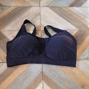 Truekind Bra Size‎ 2XL Black Supportive Comfort Wireless Shaping Sports Bra